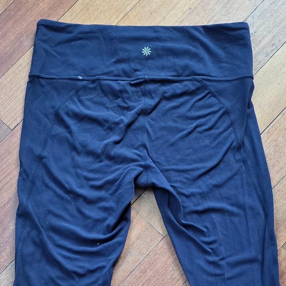 Athleta Navy Nylon/Spandex Leggings Size MT - Picture 15 of 15